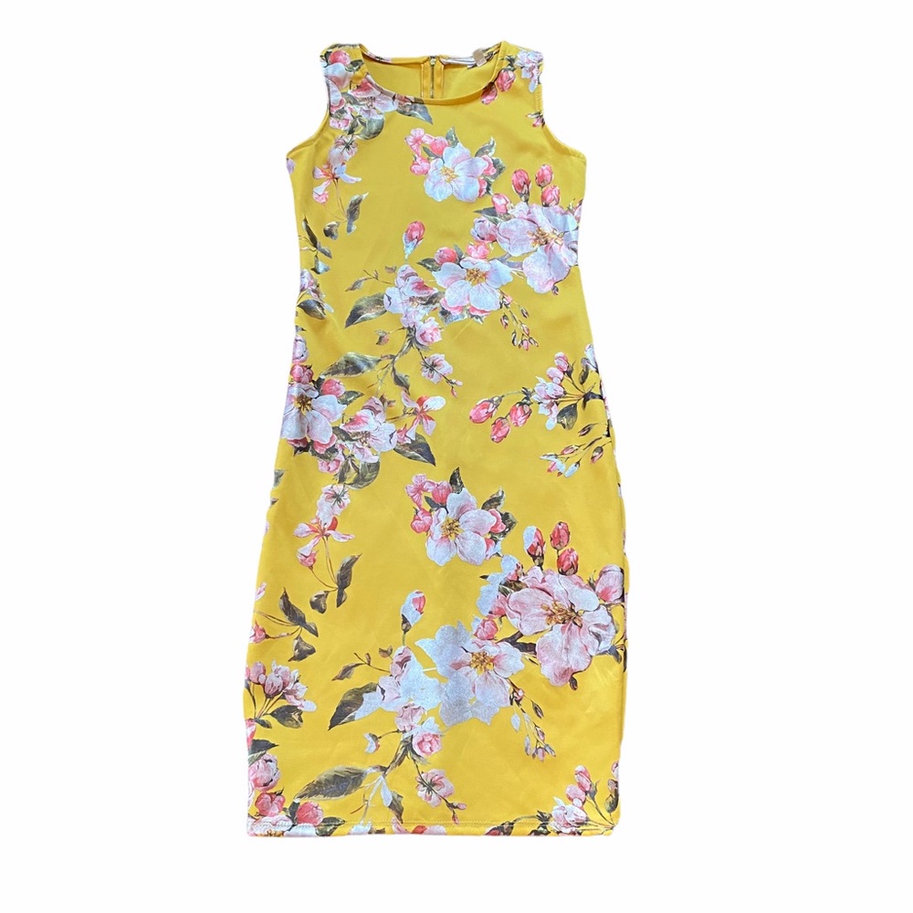Olivia Matthews Yellow floral dress